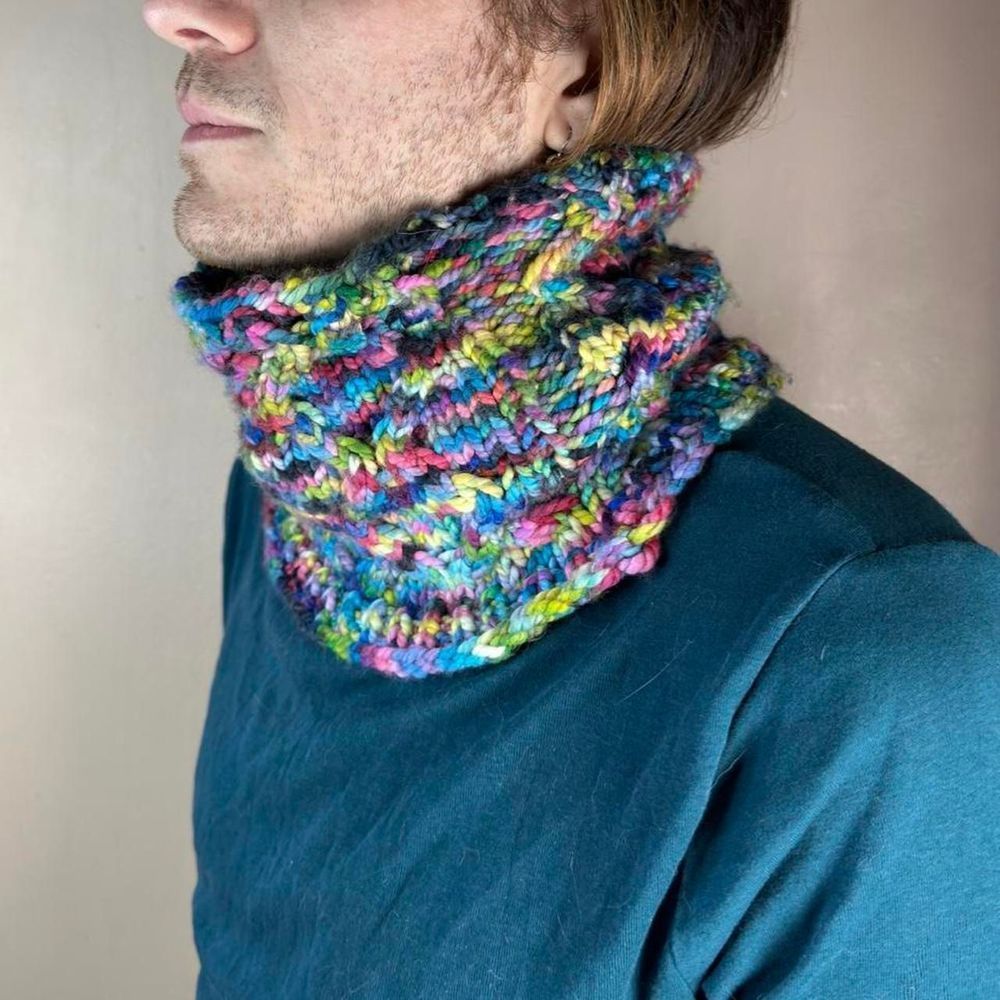 knit rainbow scarf y2k handmade rainbow maximalist headband
